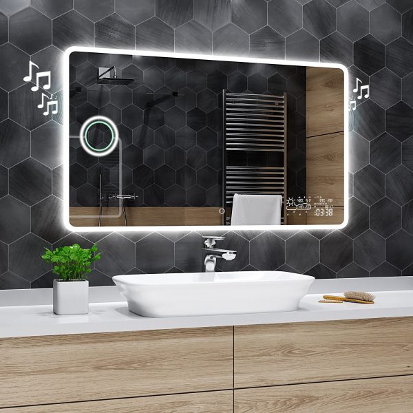 OSAKA ILLUMINATO LED specchio del bagno personalizzato misura VARIANTI