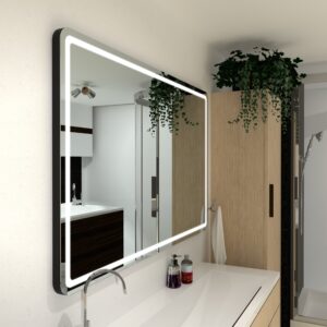 WZP Specchi Ovali Parete per Bagno con Luce LED Size : 40x60cm Specchio Trucco Circolare Grande per Ingresso Bagni Camera Letto Soggiorno 